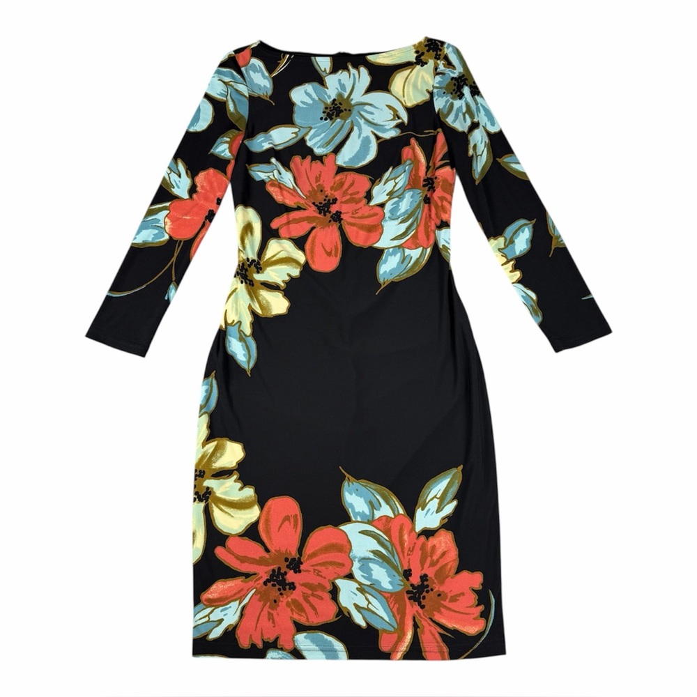 Joseph Ribkoff Women’s Dress Floral Long Sleeve Stretch Size 4